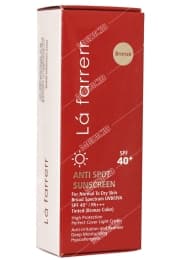 کرم ضد آفتاب و ضد لک رنگی مخصوص پوست های خشک و معمولی رنگ برنزه SPF40