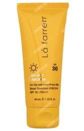 کرم ضد آفتاب و ضد لک بی رنگ مخصوص پوست های چرب و مستعد آکنه SPF30