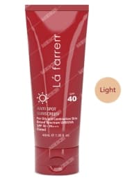 ضد آفتاب و ضدلک رنگی پوست های چرب و مستعد آکنه رنگ روشن SPF40