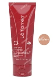 ضد آفتاب و ضدلک رنگی پوست های چرب و مستعد آکنه رنگ متوسط SPF40