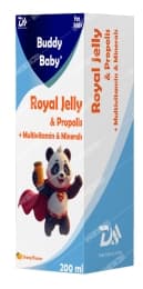 شربت رویال ژلی + پروپولیس + روی + ویتامین های D3 و A