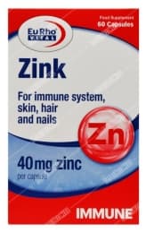 کپسول نرم زینک 40 میلی گرم یوروویتال