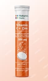 قرص جوشان ویتامین ث 500 + زینک با طعم پرتقال