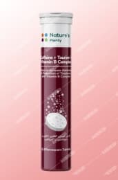 قرص جوشان کافئین + تائورین + ب کمپلکس با طعم کولا