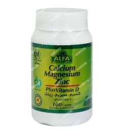کلسیم منیزیم زینک و ویتامین دی (100 عددی)