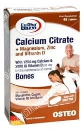 کلسیم سیترات یوروویتال