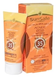 کرم ضد آفتاب فاقد چربی SPF35 بژ روشن سان سیف