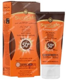 کرم ضد آفتاب فاقد چربی SPF50 بژ روشن سان سیف