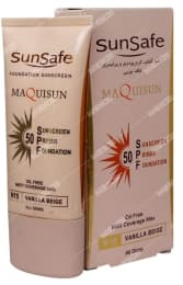 ضد آفتاب پودری و پرایمری SPF50 بژ وانیلی سان سیف