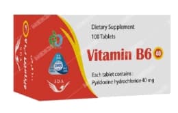 قرص ویتامین B6 سیمرغ دارو 100 عددی