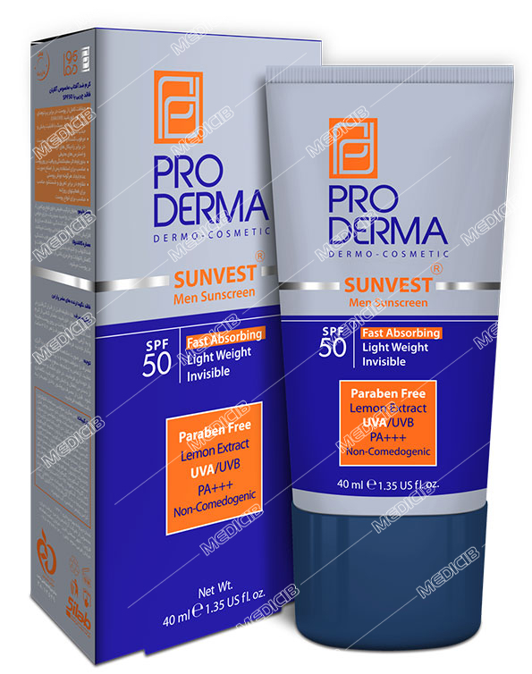 کرم ضد آفتاب مخصوص آقایان SPF50 پرودرما