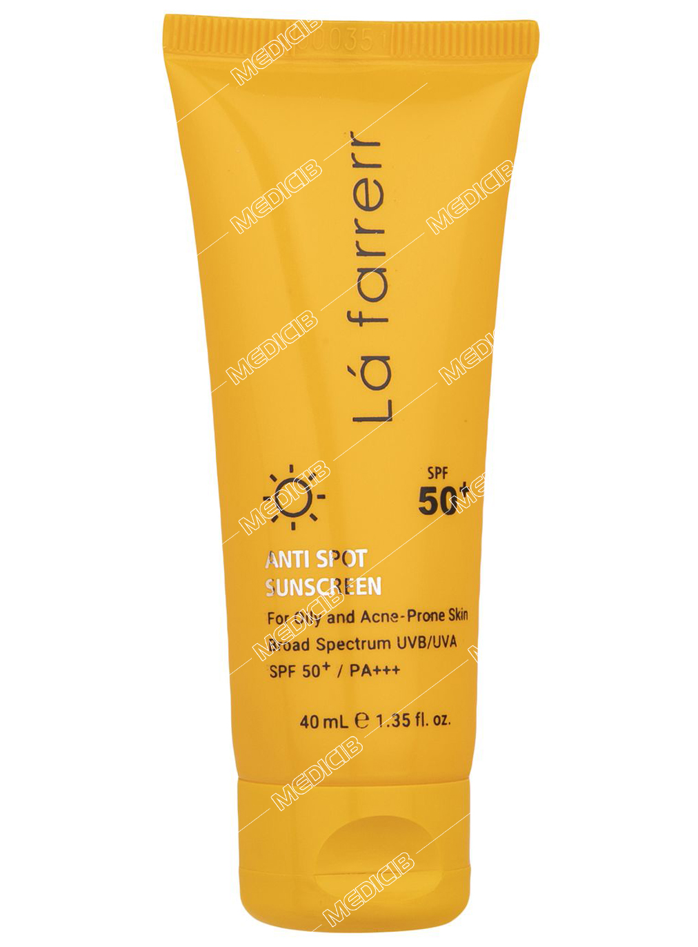 کرم ضد آفتاب و ضد لک بی رنگ لافارر SPF50 مناسب پوست چرب