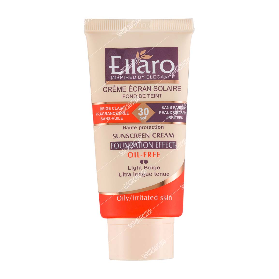 کرم ضد آفتاب فاقد چربی پوشش کرم پودر SPF30 (بژ طبیعی)