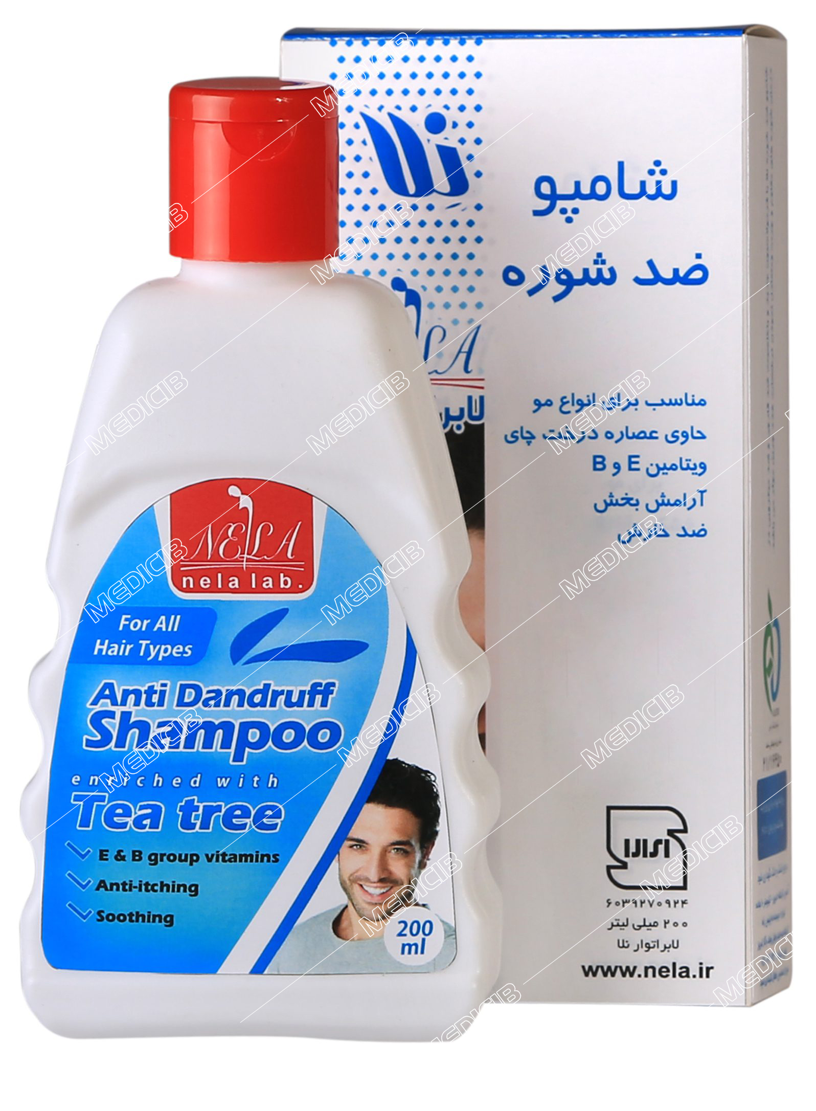 شامپو ضد شوره حاوی عصاره درخت چای نلا