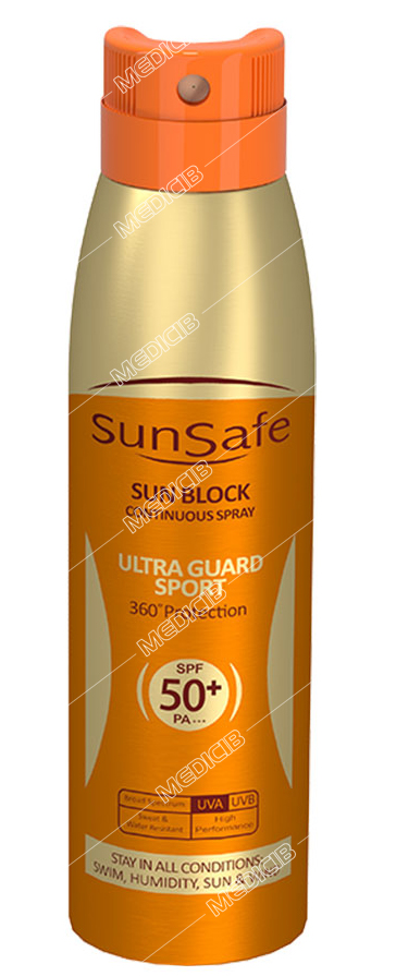 اسپری ضد آفتاب بزرگسالان SPF50 سان سیف